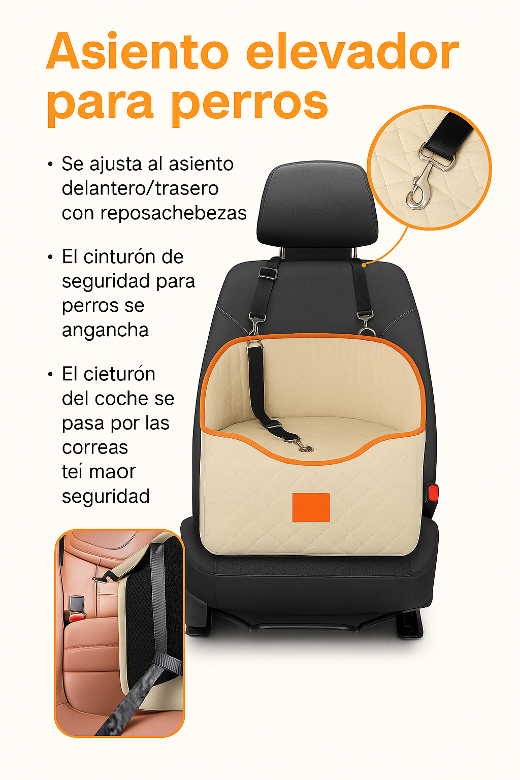 Asiento Coche Perro