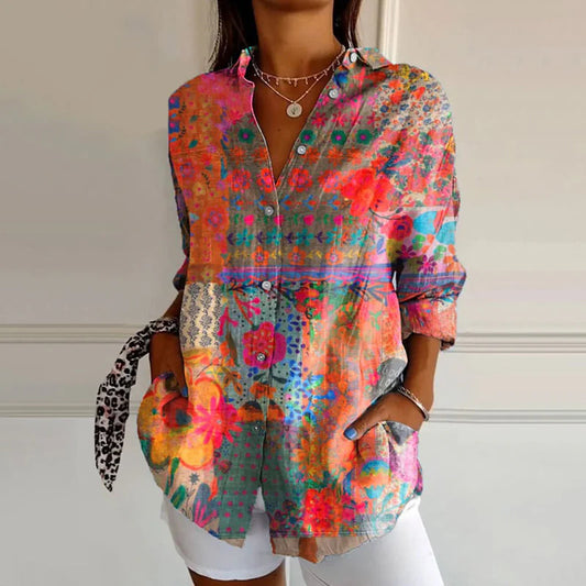 Blusa Mujer Estampado Floral