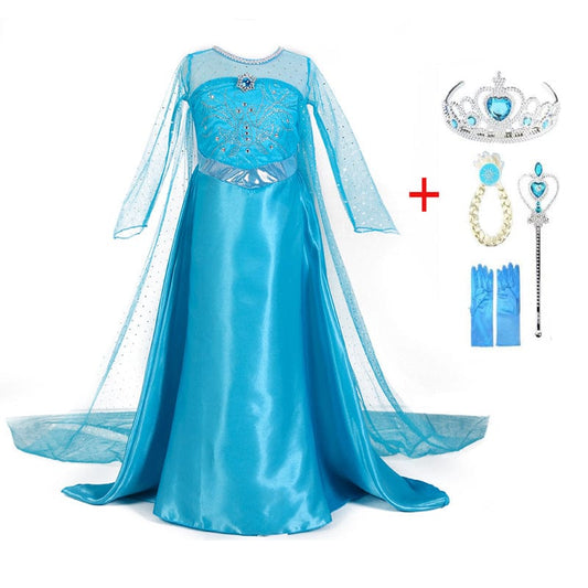 Vestido Princesa Azul Niña