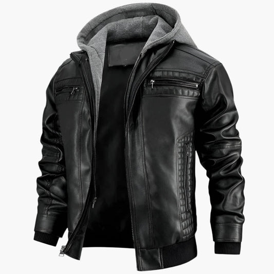 Chaqueta Moto Capucha Hombre
