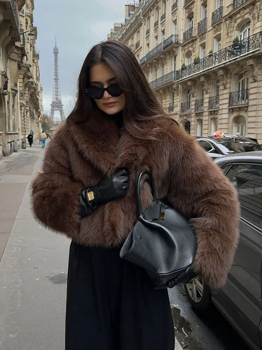 Chaqueta Mujer de Pelo Sintético