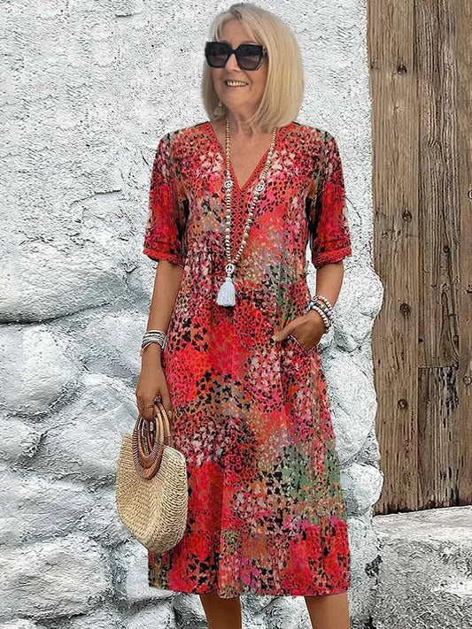 Vestido Midi Escote V