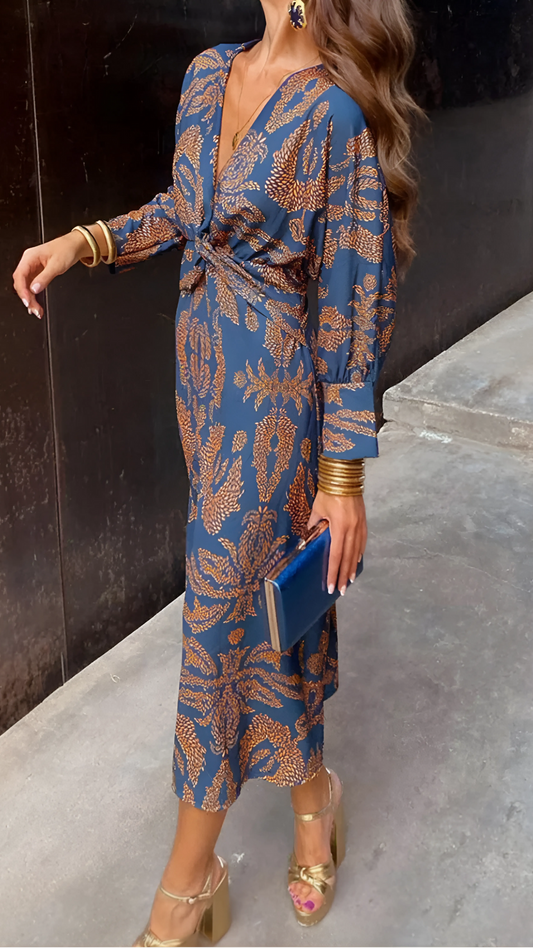 Vestido Midi Estampado